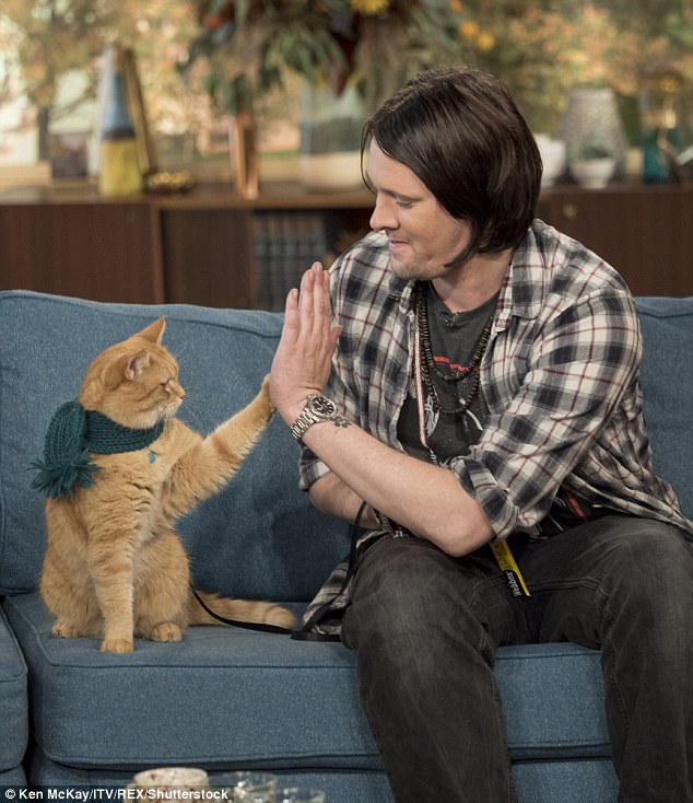 Bob and James share a high five. The pair are expected to meet 