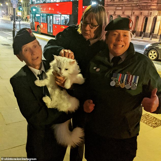 On Remembrance Day, Travis and Sigrid ran into 'lots of soldiers' when cycling through London