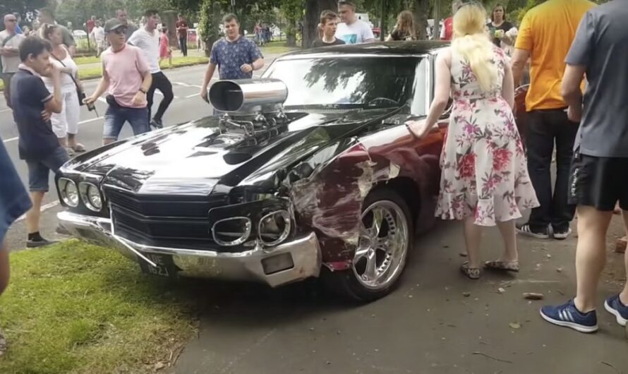 Sadly, A Priceless 1970 Chevelle Crashes While Impressively Revving Up