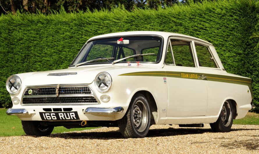 The exciting story of the legendary racing glory of the 1963 Ford Lotus Cortina