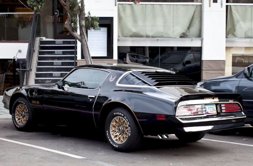 The 1977 Pontiac Firebird's design is a testament to the bold and aggressive styling that defined American muscle cars of the 1970s. 