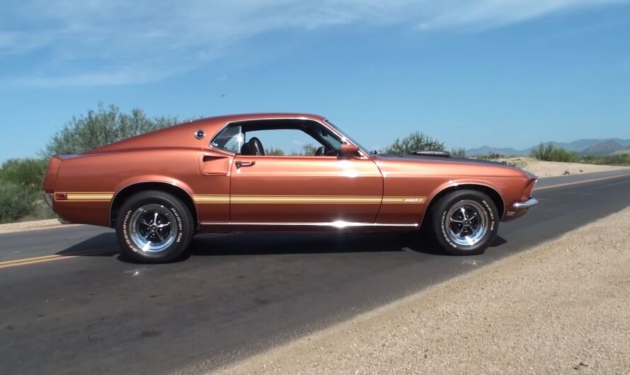 1-of-1 1969 Ford Mustang Super Cobra Jet Flexes Indian Fire Color Drag Pack Option