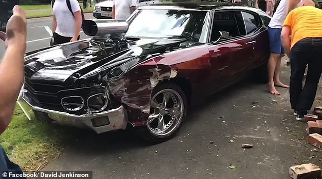 The desires of a vintage car aficionado were dashed when a driver collided the 1970 Chevrolet Chevelle directly into a brick wall, marring its classic charm