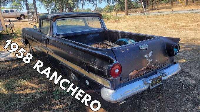 1958 Ford Ranchero: Abandoned for 30 Years, Revives with Mysterious V8 Power Still Thriving