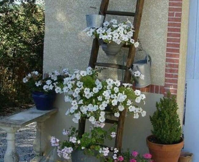 22 Amazıng sprıng decoratıon ıdeas wıth an old ladder