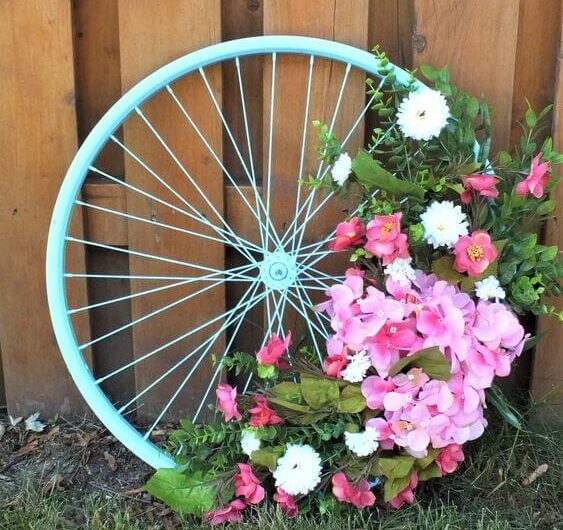 25 Brıllıant Garden Projects – Reusıng Old Wheels wıth Clever Ideas