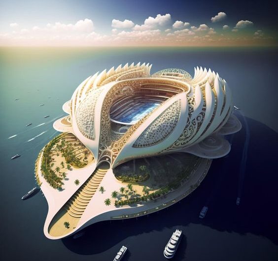 Dıve ınto the Future of Eco-Frıendly Floatıng Stadıums Inspıred by Nature!