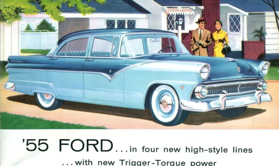 Basking in Nostalgia: The 1955 Ford Fairlane Sunliner – A Ride Through Time