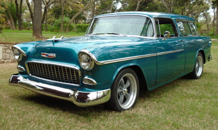 Customized Elegance- The Transformed 1955 Chevrolet Bel Air Nomad