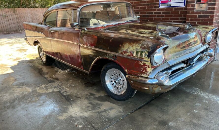 The 1957 Chevrolet Bel Air Looks Like It’S Been In Storage For Decades But Still Runs Surprisingly Well