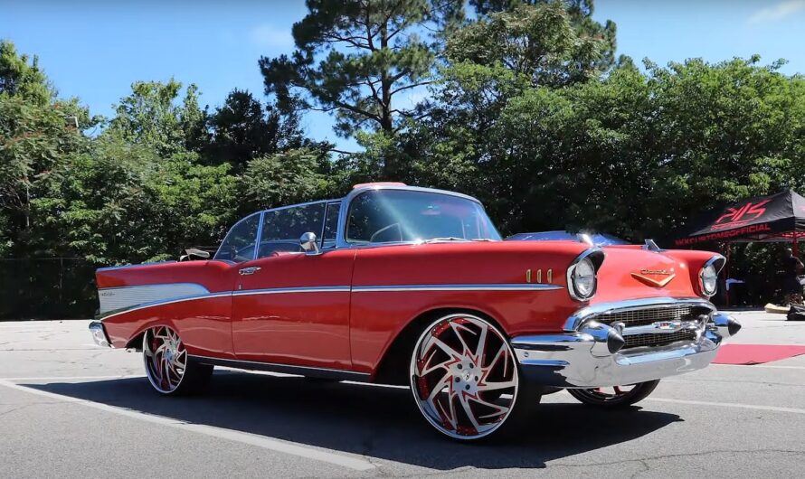 1957 Chevrolet Bel Air Rides On 24-Inch Wheels, Ready For A Fiery Summer