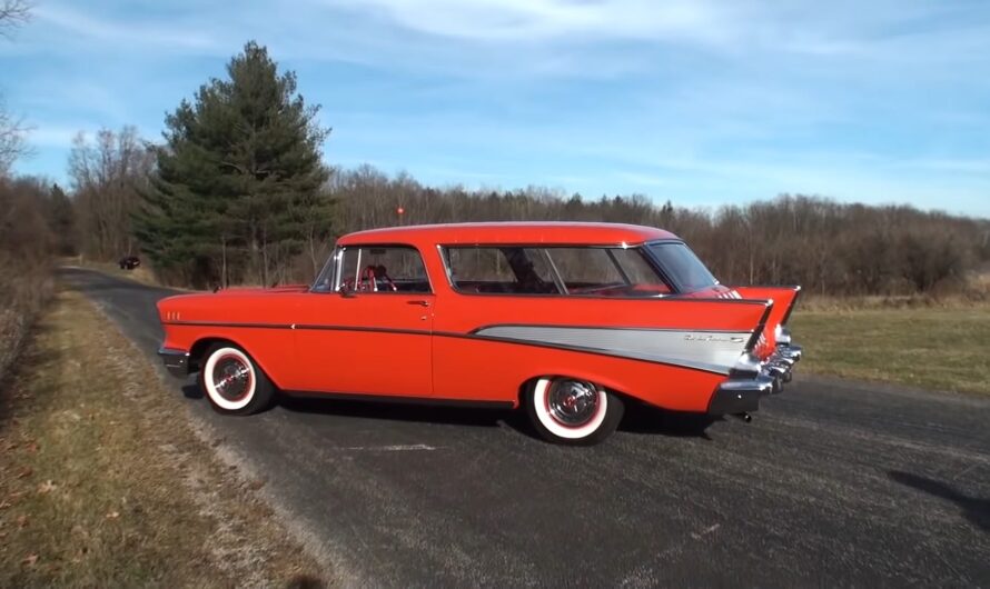 The 1957 Chevrolet Nomad Is A Matador Red Time Capsule, Featuring The Desirable Numbers-Matching V8 Engine