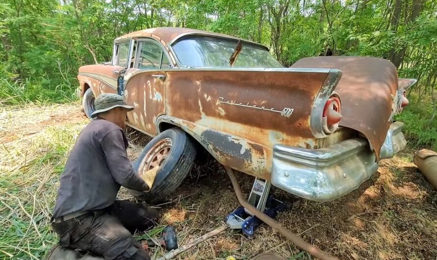 1957 Ford Fairlane Was Left to Rot in the Woods Gets Unexpected Lifeline