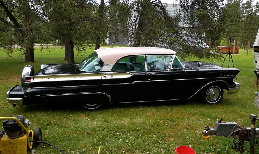 The Stunning 1957 Mercury Monterey With The Continental Kit Washed For The First Time In Many Years Looks Stunning