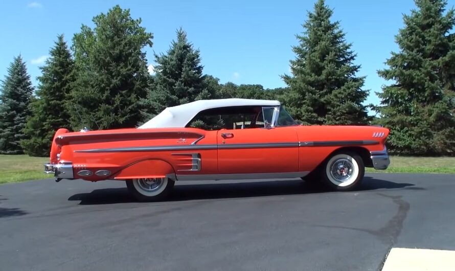 The 1958 Chevrolet Impala Is A Museum Piece, Flaunting The Superb 348 Tri-Power And Continental Kits