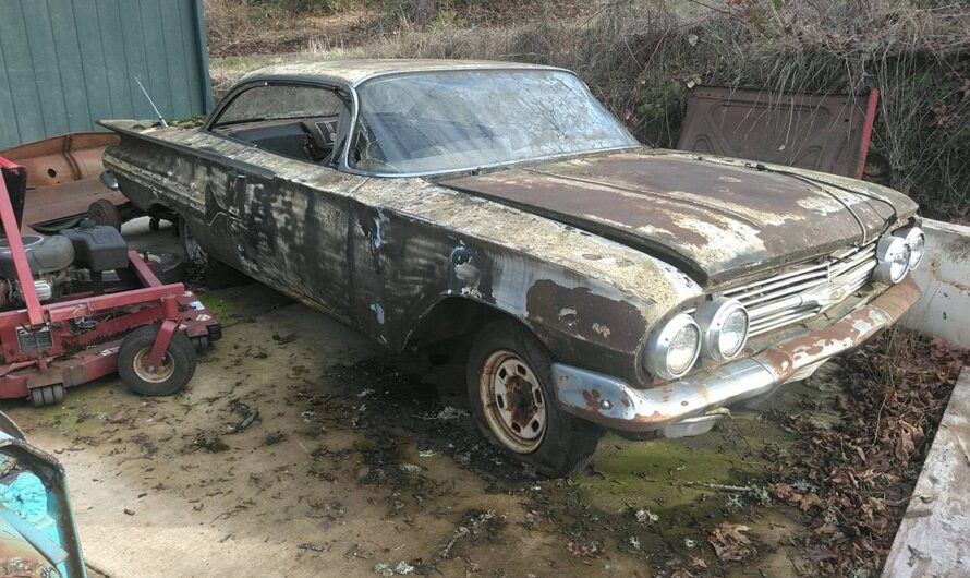 Decay on Private Grounds: 1960 Chevy Impala, Long Neglected, Longs to Rediscover the Feel of a 348 Engine