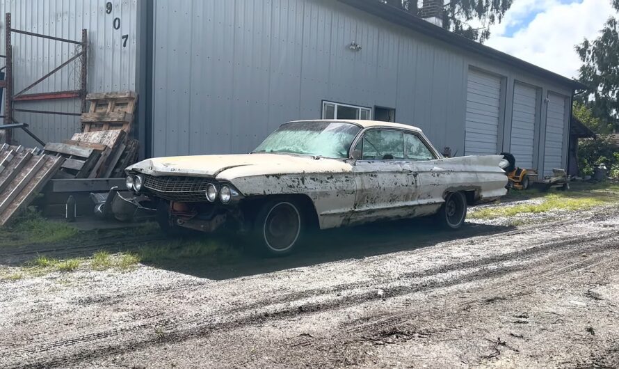 1961 Cadillac Coupe DeVille Junkyard Find Looks Awful, 390 V8 Refuses to Die