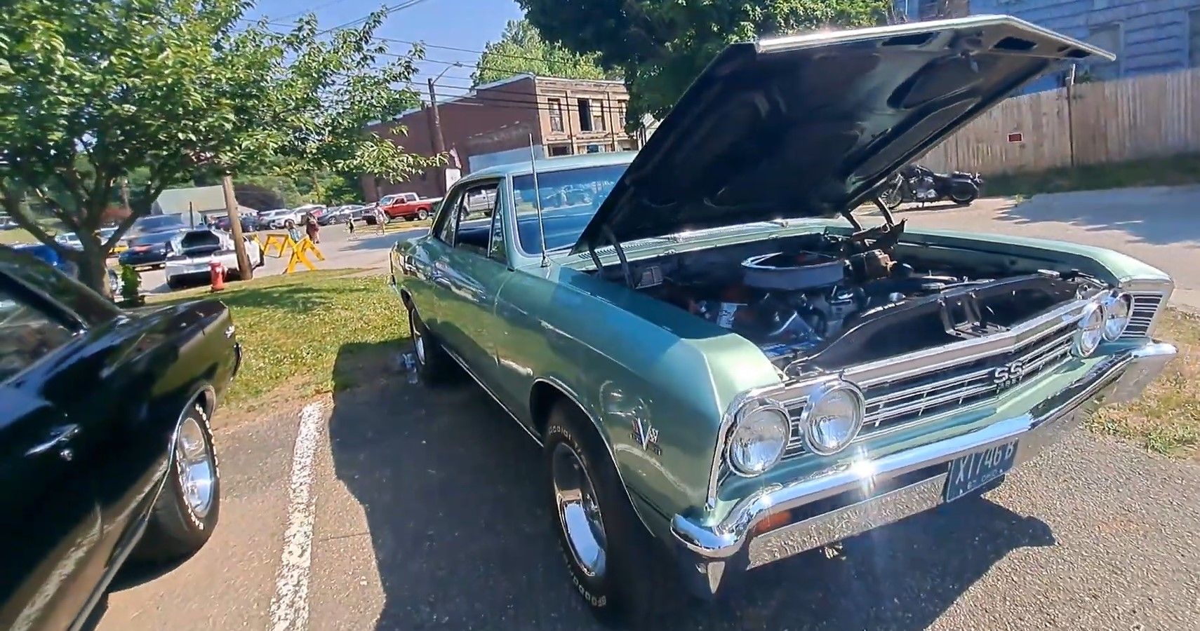 A mountain green Chevrolet Chevelle SS 