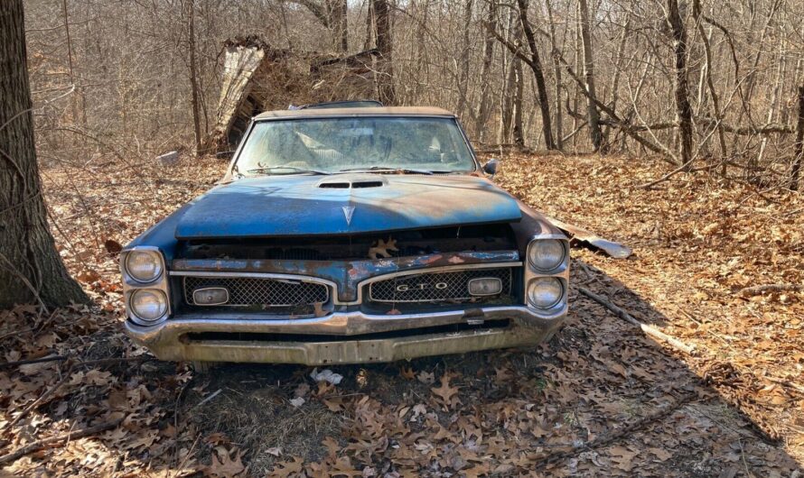 1967 Pontiac GTO Found in a Forest Hides Something Mysterious Under the Hood