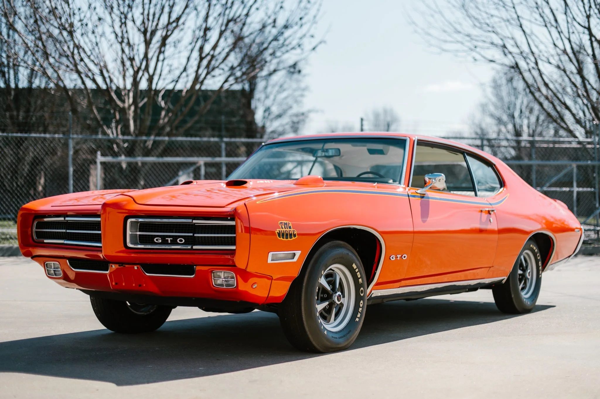 A parked 1969 Pontiac GTO Judge