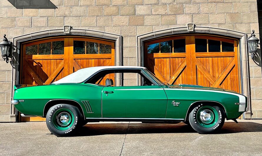 The 1969 Chevrolet Camaro Ss Attracts Attention With Its Rare, Striking Rally Green Paint