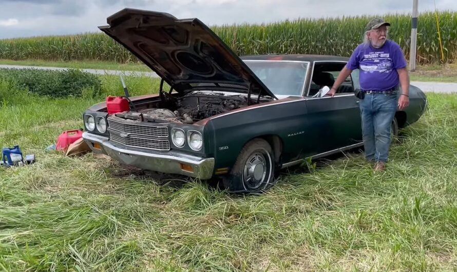 1970 Chevrolet Chevelle That Spent 27 Years In A Cornfield Reveals A Pleasant Surprise Under The Hood