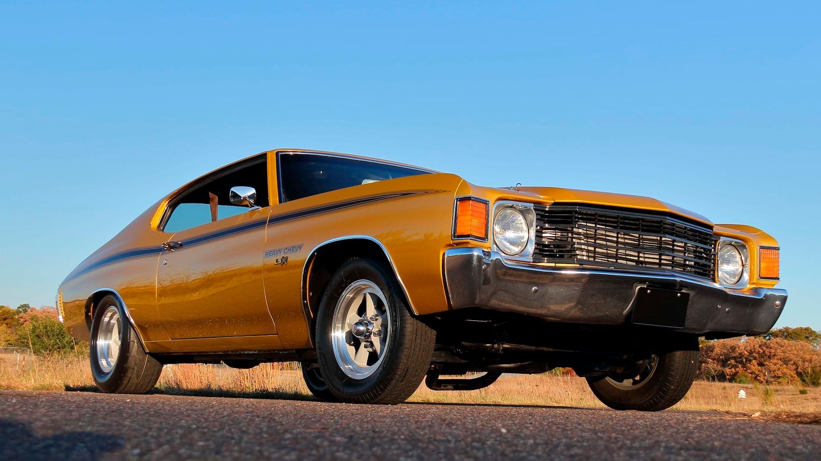 A parked 1972 Chevrolet Chevelle Heavy Chevy 