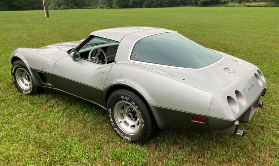 The 1978 Chevrolet Corvette On The Road After Two Decades Still Looks Great With Its Commemorative Paint