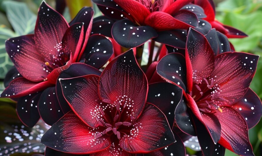 Nature’s starry masterpıece ın red and black