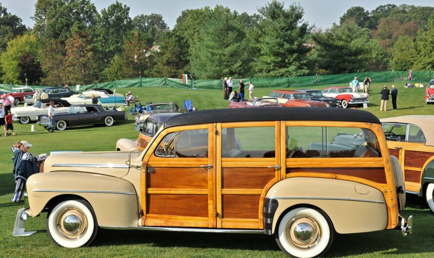 The Legendary Classic Wooden Car Ford Super Deluxe 1947 – A Masterpiece Symbolizing Durable And Rare Luxury