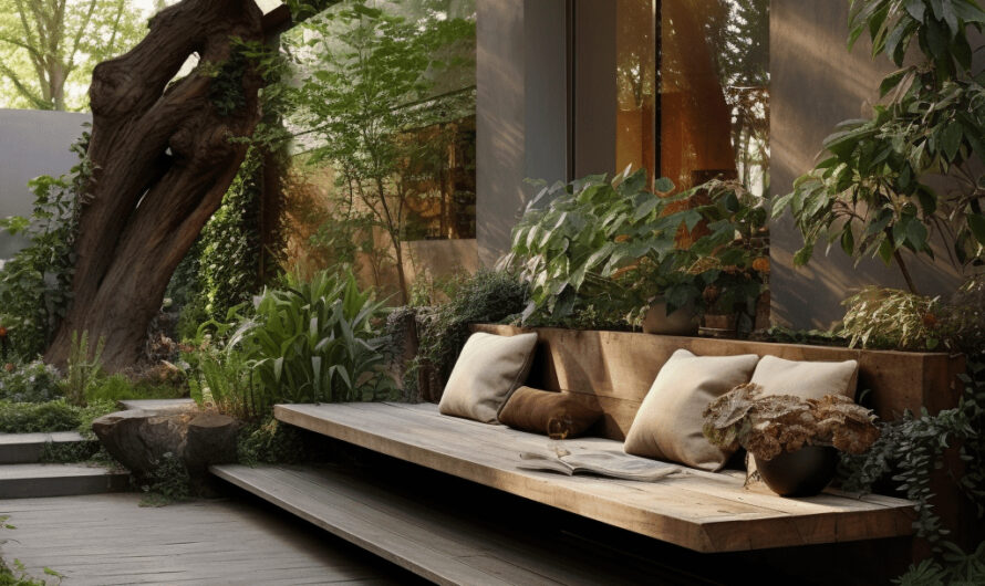 10 ıdeas for garden benches, a peaceful relaxatıon corner amıdst nature.