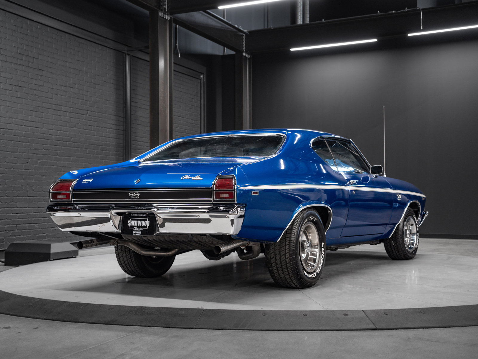 Used 1969 Dark Blue Chevrolet Malibu | 396 Big Block Replacement Engine | SS Hood & Stripes | Chevy Rally Wheels image 14