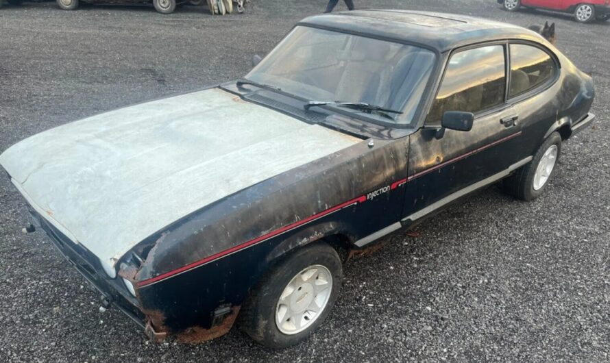 Vintage Ford Capri, a Time Capsule to the 1980s, Available for £4,000 – Requires Restoration