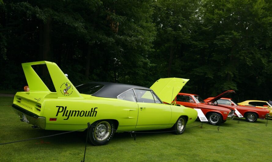 Let’S Take A Look At The Classic Works Of Art That Appear, Among Which The 1970 Plymouth Road Runner Superbird Coupe Is Especially Impressive