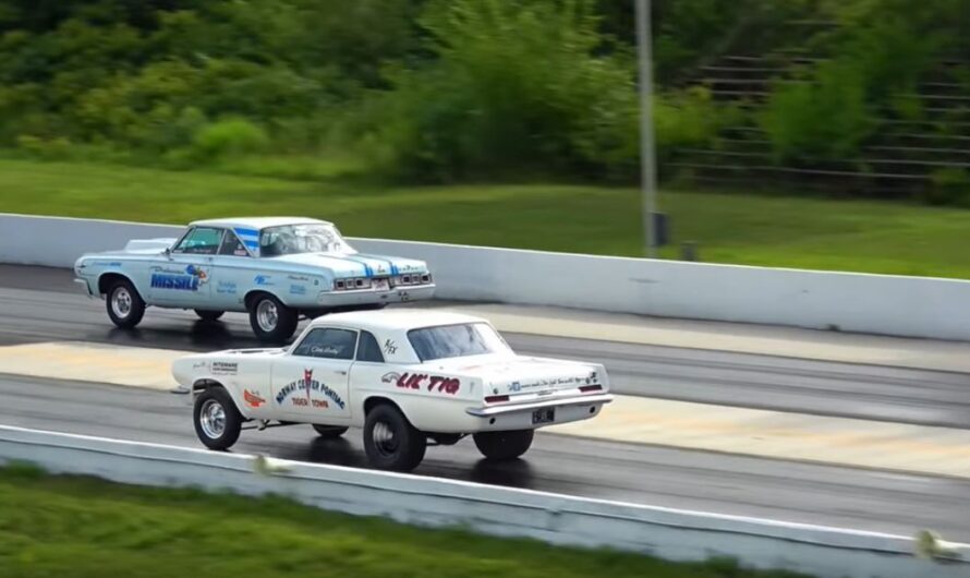 Thundering Nostalgia: 1960s Muscle Cars Roar to Life at the US 41 Drag Strip