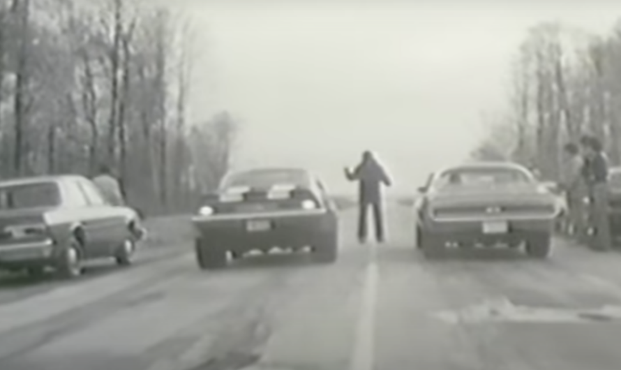 A Thrilling Street Race In 1979 Between A 1970 Cougar Eliminator And A 1969 Camaro Dragster