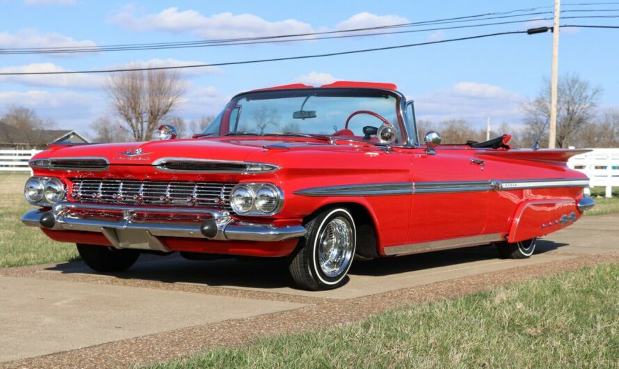 The Awesome 1959 Chevrolet Impala With The Continental Kit Is A Perfect 10 In Every Desirable Way