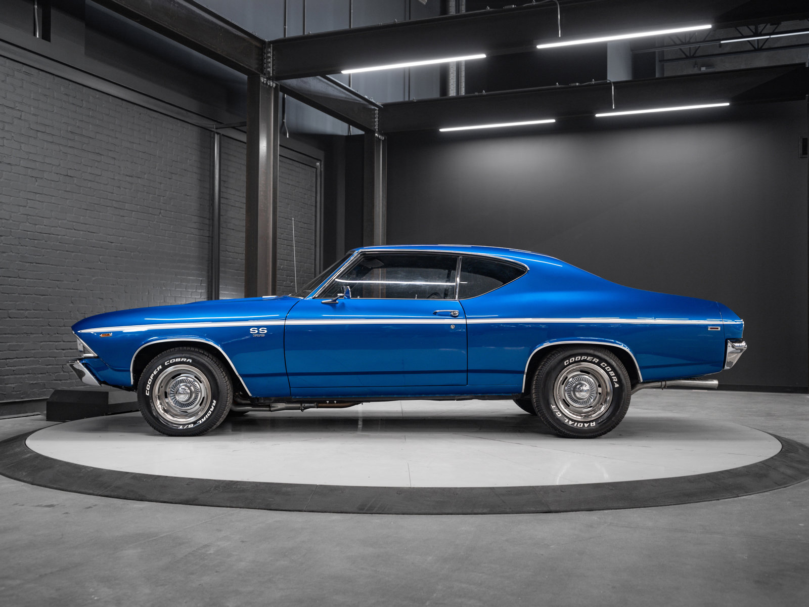 Used 1969 Dark Blue Chevrolet Malibu | 396 Big Block Replacement Engine | SS Hood & Stripes | Chevy Rally Wheels image 11