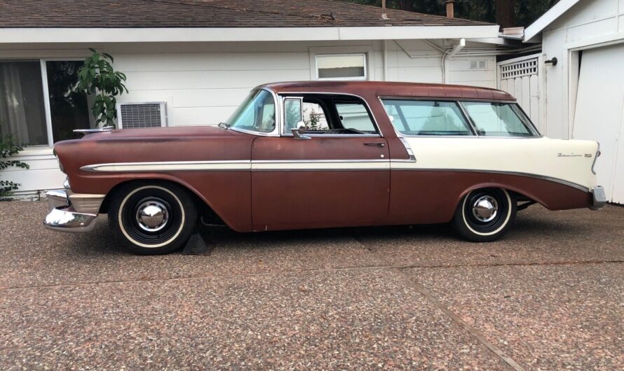 Baked 1956 Chevrolet Nomad Looks Like a Barn Find, Small-Block Surprise Under the Hood