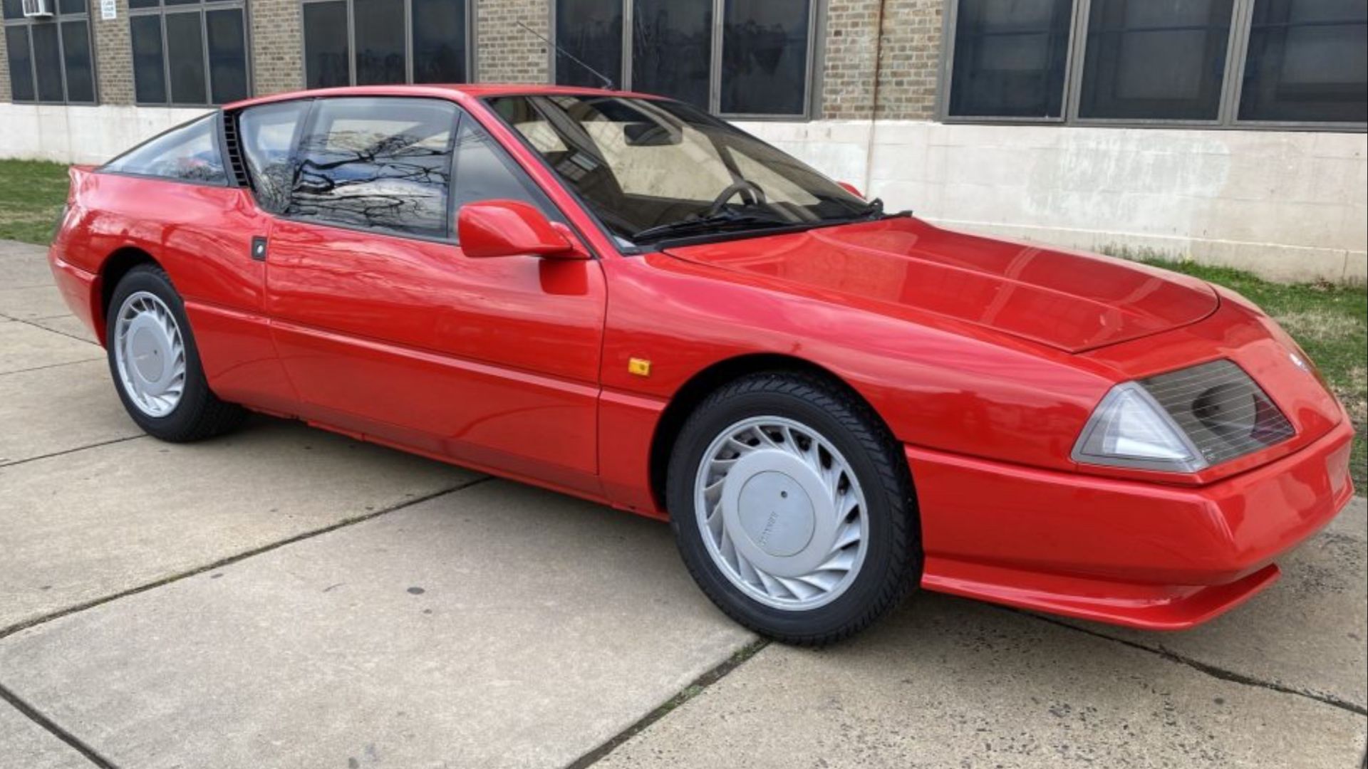 Red 1989 Renault Alpine GTA Turbo