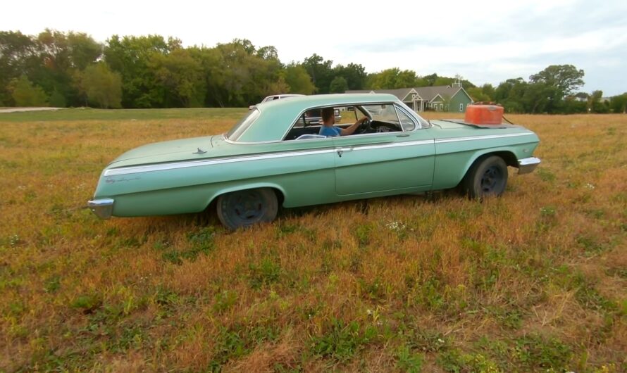 Forgotten 1962 Chevrolet Impala Rocks Surf Green Paint, Takes First Drive in 15 Years