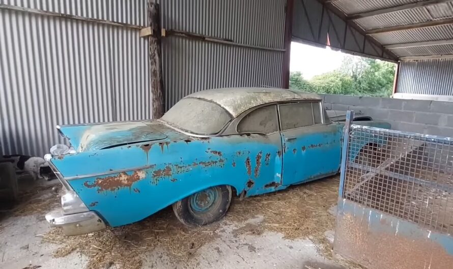 Rusty 1957 Chevrolet Bel Air Comes Out of the Barn, Gets First Wash in 40 Years