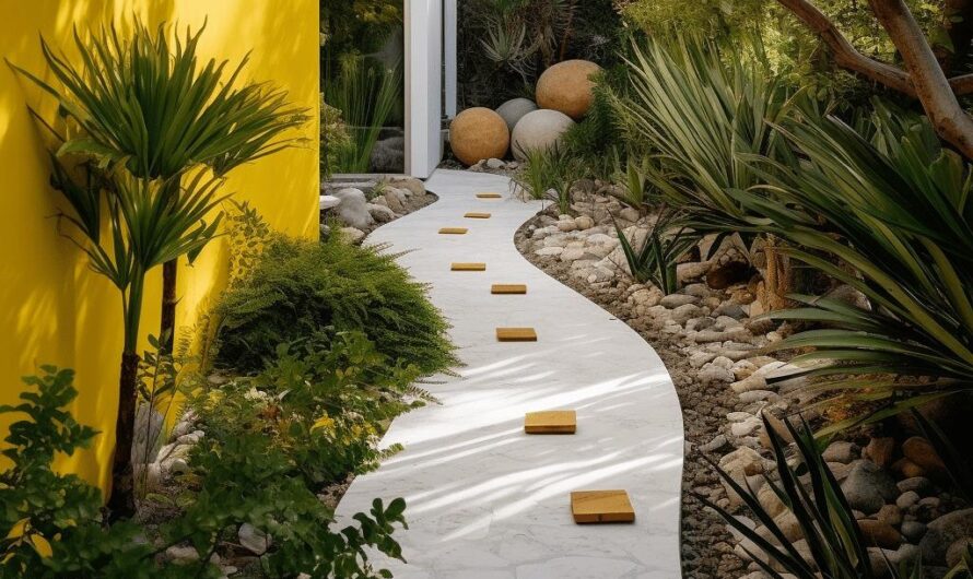 21 paths ın the garden next to the house Connect your home to nature.