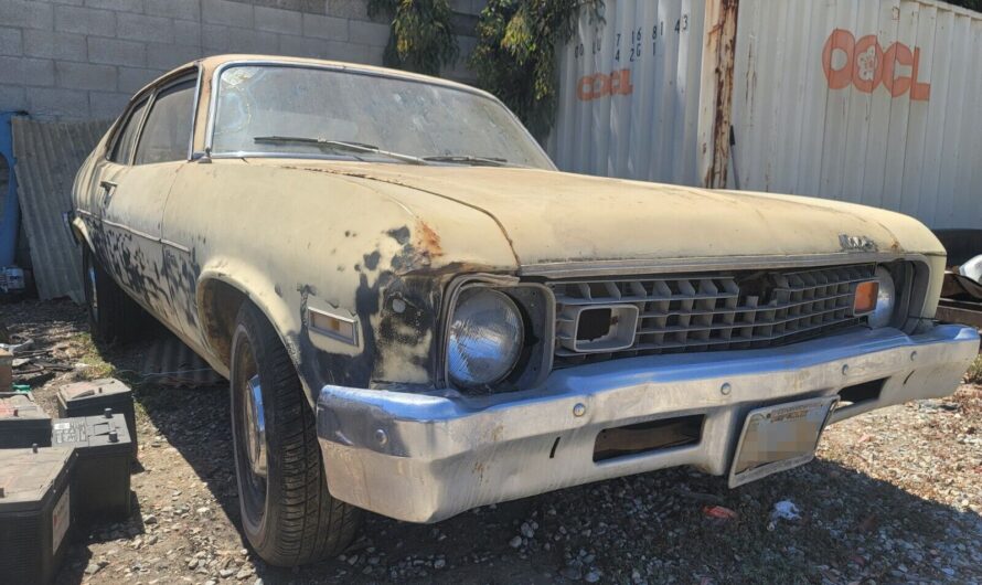 This 1973 Chevy Nova Begs for an Engine Upgrade, a V8 Would Be a Godsend