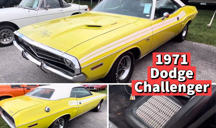 Unrecovered 1971 Dodge Challenger R/T Flexes Original Citron Yella Paint With Large Displacement V8